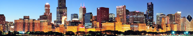 Chicago Cityscape. Panorama View.