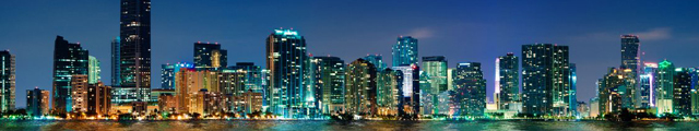 Miami Cityscape. Panorama View